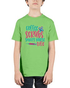 coffee scrubs sanity nurse life Style Style 669# - nurse - Youth Tee Unisex