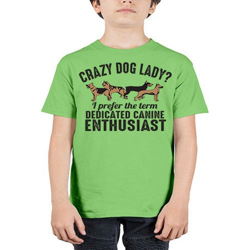 crazy dog lady - dogs - Youth Tee Unisex