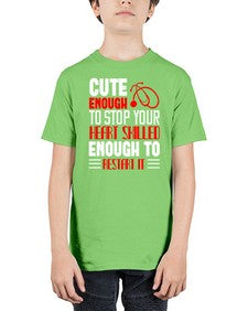 cute enough to stop your Style 689# - nurse - Youth Tee Unisex