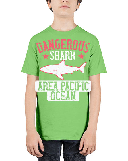 dangerous shark area pacific ocean Style 92# - shark-fish - Youth Tee Unisex