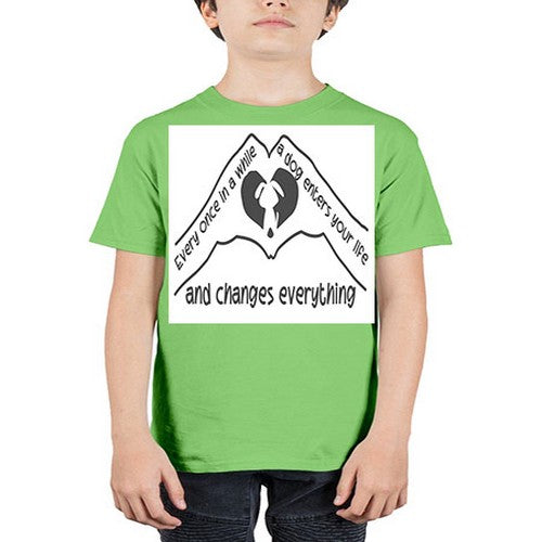 dog changes everything 75# - dogs - Youth Tee Unisex