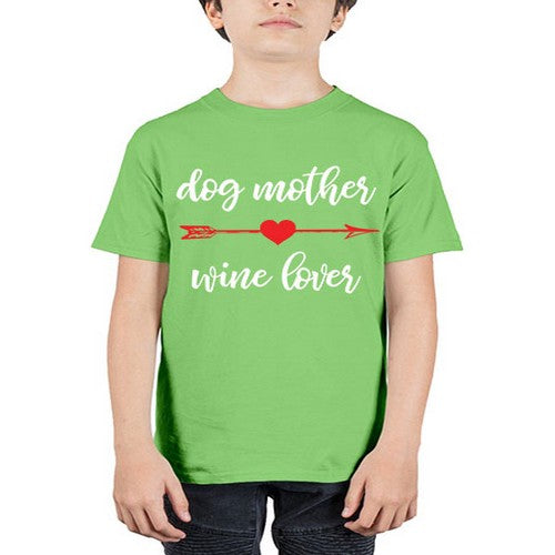 dog mom wine 84# - dogs - Youth Tee Unisex