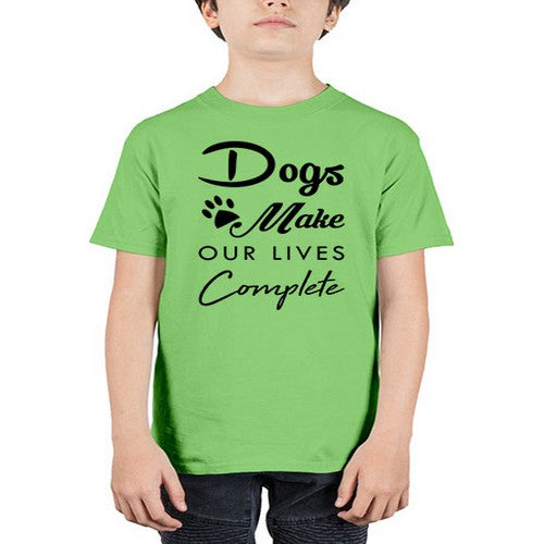 dogs make our lives 133# - dogs - Youth Tee Unisex
