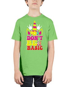 dont be basic 94# - unicorn - Youth Tee Unisex