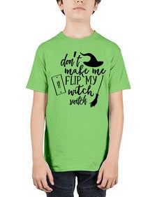 dont make me flip my witch switch 44# - witch - Youth Tee Unisex