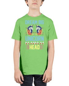 dream big unicorn head 99# - unicorn - Youth Tee Unisex