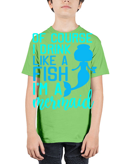 drinklikeafishvk 61# - shark-fish - Youth Tee Unisex