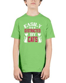 easily distracted by cats Style 46# - cats - Youth Tee Unisex
