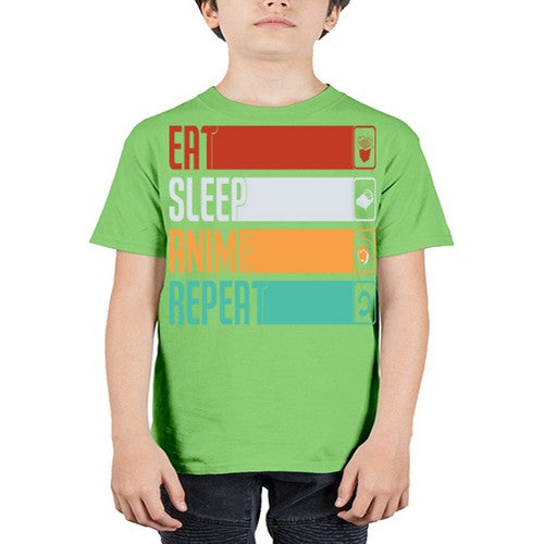 eat sleep anime repeat225# - anime - Youth Tee Unisex