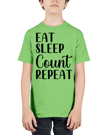 eat sleep count repeat 735# - pharmacist - Youth Tee Unisex