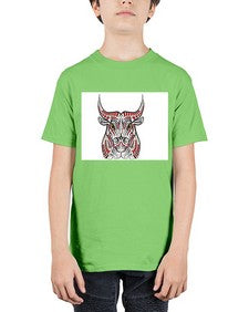 ethnic bull 418# - mandala - Youth Tee Unisex