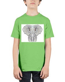 ethnic elefant 422# - mandala - Youth Tee Unisex