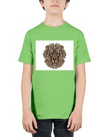 ethnic lion 430# - mandala - Youth Tee Unisex