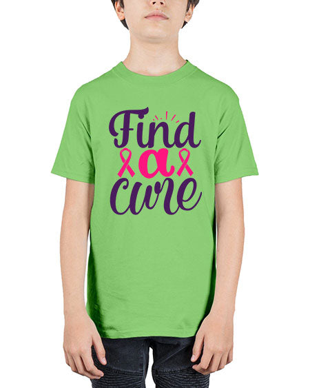 find a cure - breast cancer - Youth Tee Unisex