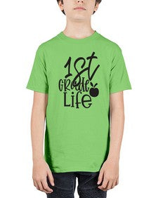 first grade design black 122# - first grade - Youth Tee Unisex