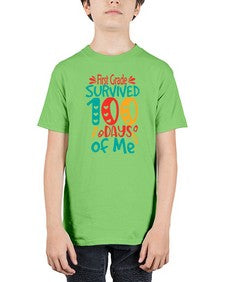 first grade survived one hundred days of me 158# - first grade - Youth Tee Unisex