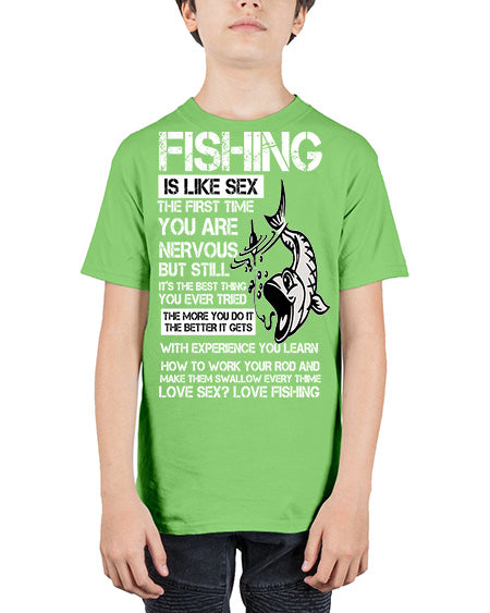 fishing 28# - shark-fish - Youth Tee Unisex
