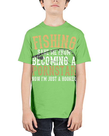 fishing save me 75# - shark-fish - Youth Tee Unisex