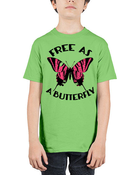 free as a butterfly - butterfly - Youth Tee Unisex