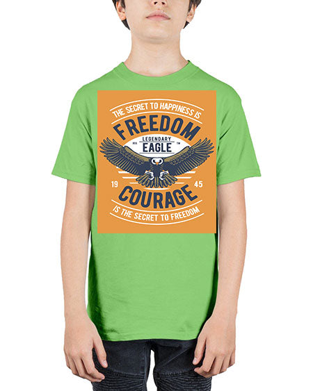 freedom eagle 35# - birds - Youth Tee Unisex