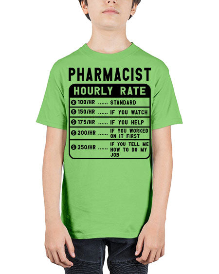 funny pharmacist hourly rate 808# - pharmacist - Youth Tee Unisex