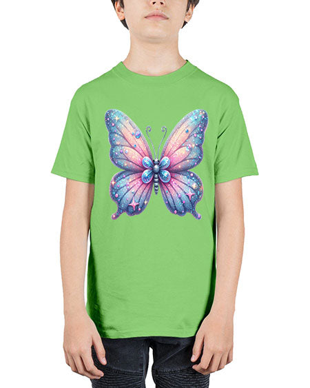 glitter butterfly 12# - butterfly - Youth Tee Unisex