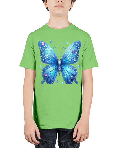 glitter butterfly 17# - butterfly - Youth Tee Unisex