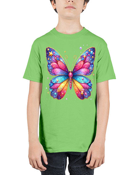 glitter butterfly 20# - butterfly - Youth Tee Unisex