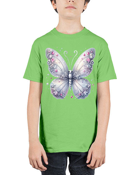 glitter butterfly 21# - butterfly - Youth Tee Unisex