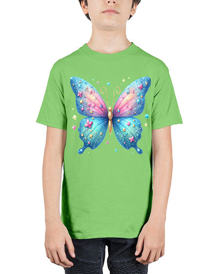 glitter butterfly 2# - butterfly - Youth Tee Unisex