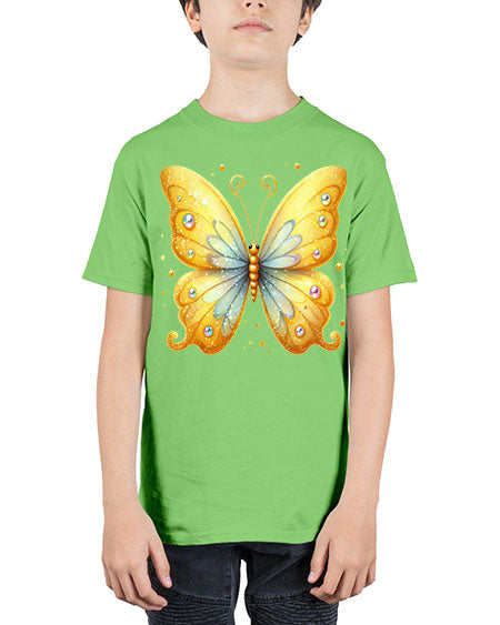 glitter butterfly 3# - butterfly - Youth Tee Unisex