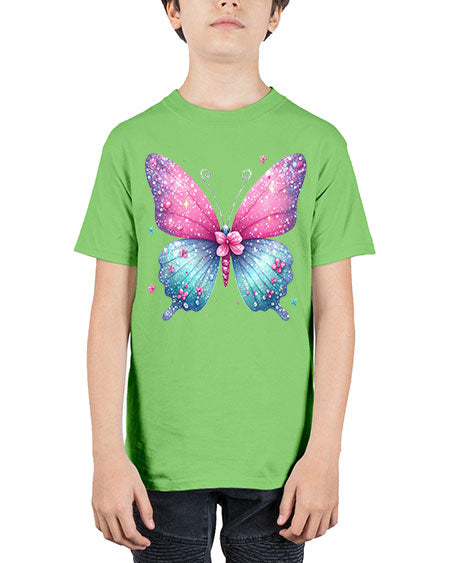 glitter butterfly 7# - butterfly - Youth Tee Unisex