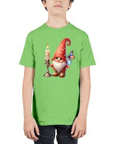 gnome with butterfly 16# - gnome - Youth Tee Unisex