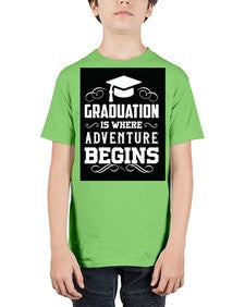 graduation is where adventure begins 224# - graduation - Youth Tee Unisex