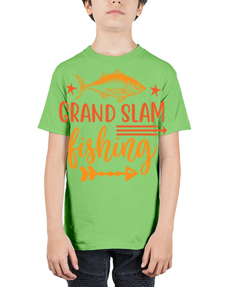 grand salm fishing 12# - shark-fish - Youth Tee Unisex