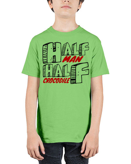 half man half crocodile - alligator - Youth Tee Unisex