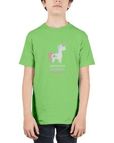 happiness is believing in unicorns 158# - unicorn - Youth Tee Unisex