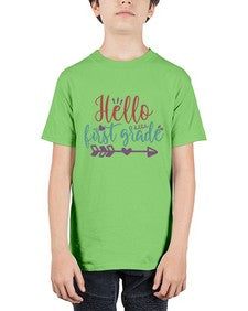 hello first grade 271# - first grade - Youth Tee Unisex