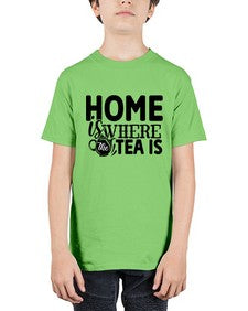 home is where the tea is 1055# - tea - Youth Tee Unisex