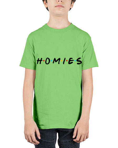 homies 126# - black words and phrases - Youth Tee Unisex