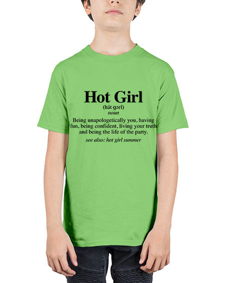 hot girl  summer definition 125# - black words and phrases - Youth Tee Unisex