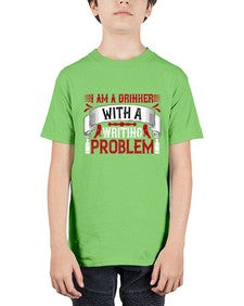 i am a drinker with a writing problem 197# - drinking - Youth Tee Unisex