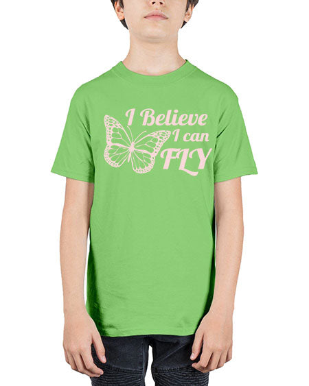 i believe i can fly  - butterfly - Youth Tee Unisex
