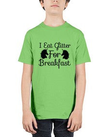 i eat glitter for breakfast 178# - unicorn - Youth Tee Unisex