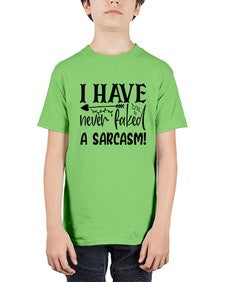 i have never faked a sarcasm 34# - sarcastic - Youth Tee Unisex