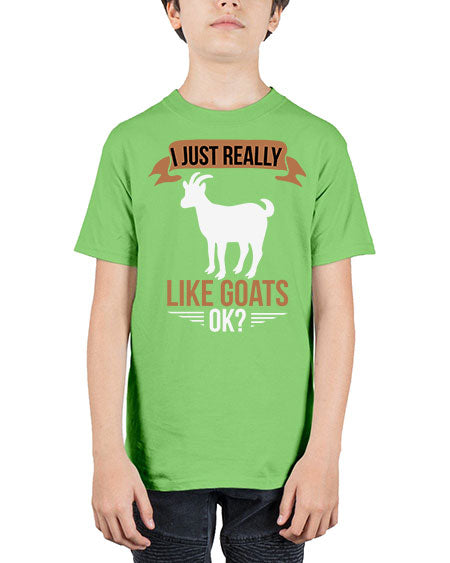 i just really like goats ok Style 3# - goat - Youth Tee Unisex