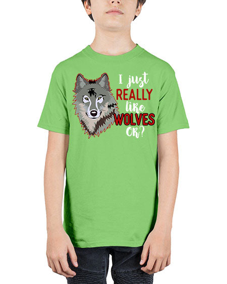 i just really like wolves - wolf - Youth Tee Unisex