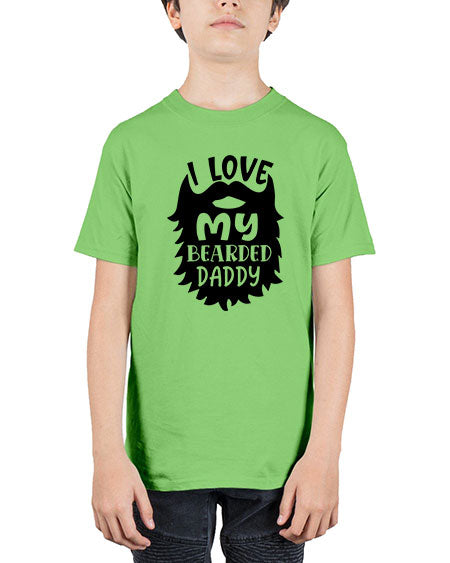 i love my bearded daddy Style 103# - baby - Youth Tee Unisex