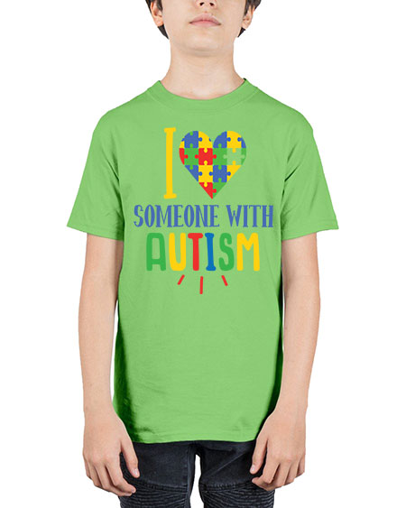 i love someone with autism Style 21# - autism - Youth Tee Unisex