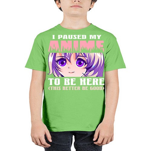 i paused my anime to be here236# - anime - Youth Tee Unisex